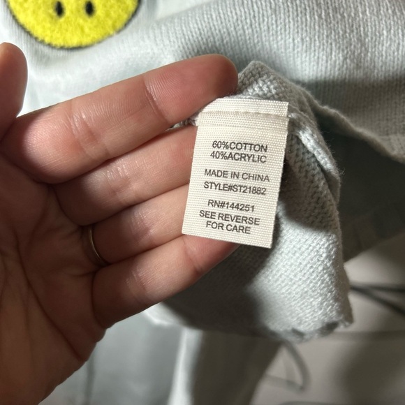 NEW Moon & Madison Graphic Sweater Set, Light Blue, Wide Leg, Going Offline, Med - Picture 9 of 12